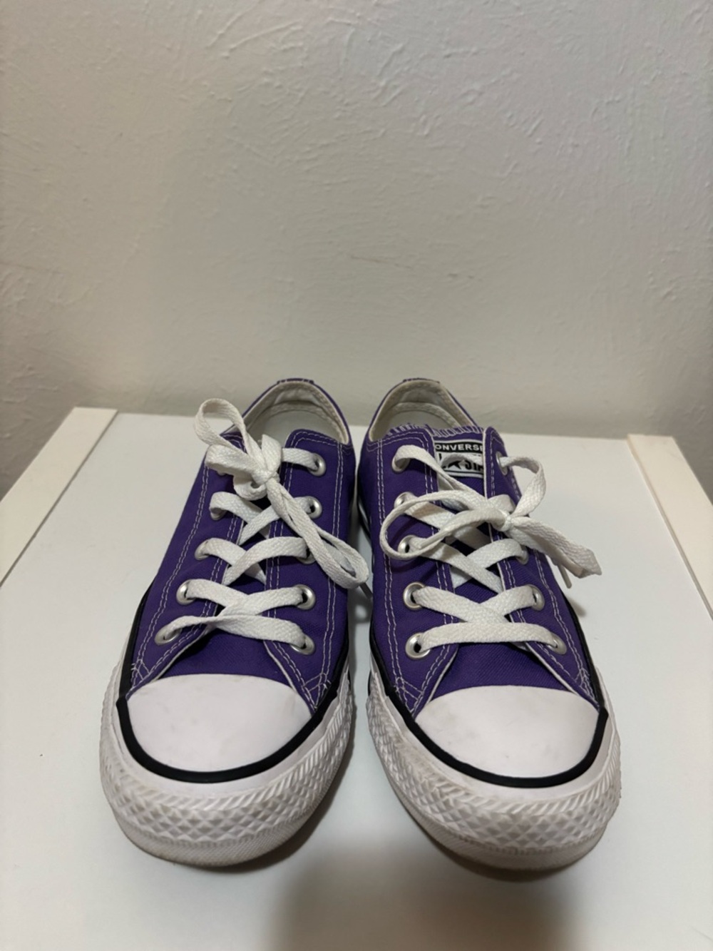 Converse Classic Purple Low-Top Canvas Sneakers